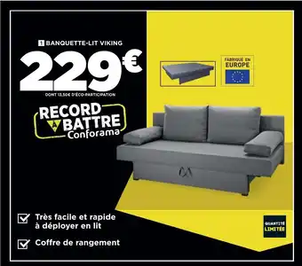 Conforama Banquette-Lit Viking offre