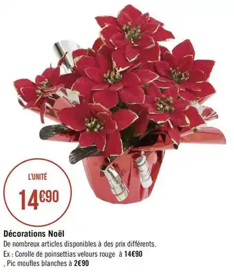 Géant Casino Décorations noël offre
