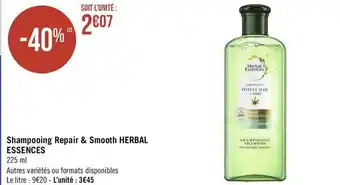 Herbal essences shampooing repair & smooth