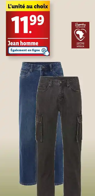 Lidl Jean homme offre