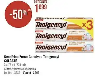 Colgate dentifrice force gencives tonigencyl