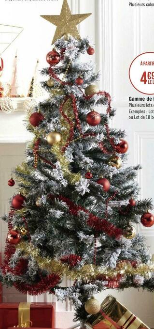 Géant Casino Sapin artificiel floque offre
