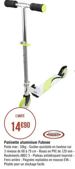 Patinette aluminium fubnee