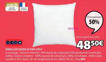 JYSK Oreiller dodo ultra cost offre