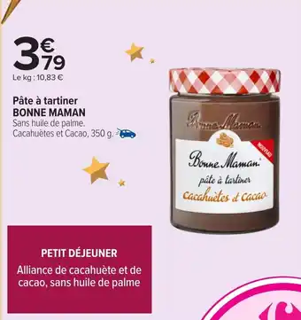 Carrefour Market BONNE MAMAN Pâte à tartiner offre