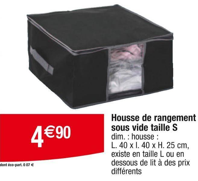 Rangement sous vide carrefour best sale