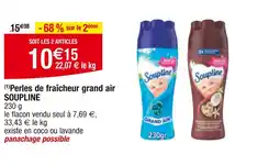 Carrefour SOUPLINE Perles de fraîcheur grand air offre