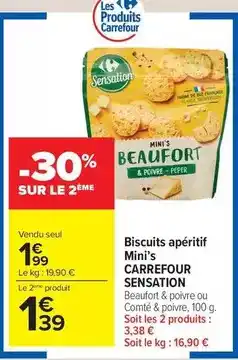 Carrefour Market Carrefour - biscuits apéritif mini's sensation offre