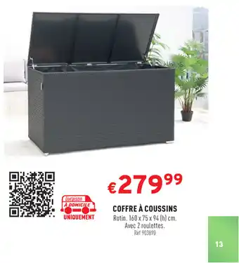 Trafic Coffre a Coussins offre