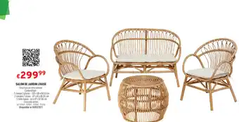 Trafic Salon de Jardin louise offre