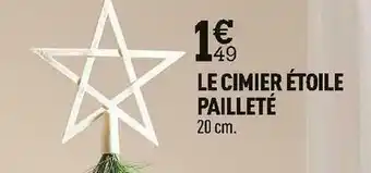Centrakor Le cimier étoile pailleté offre