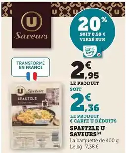 Super U Macarons offre