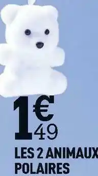 Centrakor Les 2 animaux polaires offre