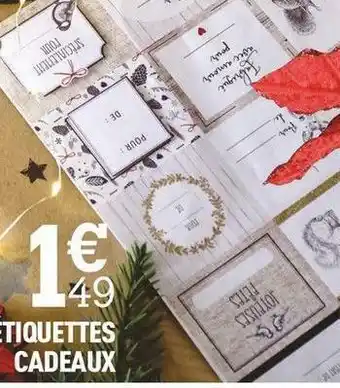 Centrakor Les 15 étiquettes 1 cadeaux offre