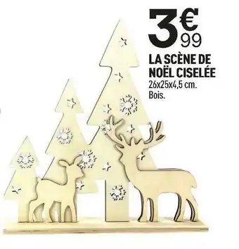 Centrakor La scène de noël ciselée offre