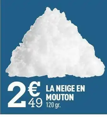 Centrakor La neige en mouton offre