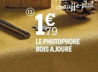 Centrakor Le photophore bois ajouré offre