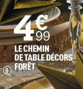 Centrakor Le chemin de table décors forêt offre