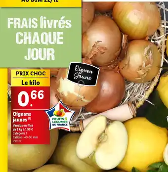 Lidl Oignons jaunes offre