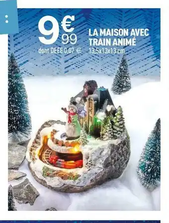 Centrakor La maison avec train animé offre