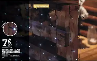 Centrakor Le rideau de façade 150 led blanc froid offre