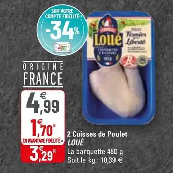 G20 2 Cuisses de poulet offre