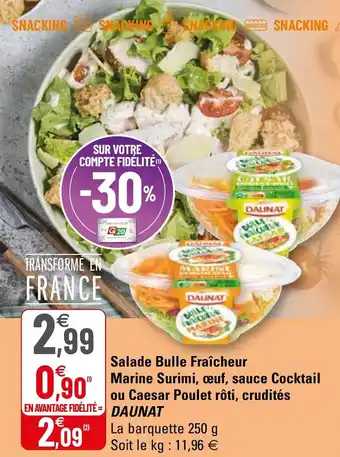 G20 Salade bulle fraîcheur marine surimi offre