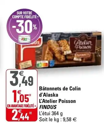 G20 Bâtonnets de colin d'alaska offre