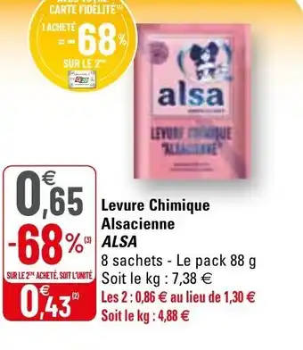 Levure chimique alsacienne ALSA