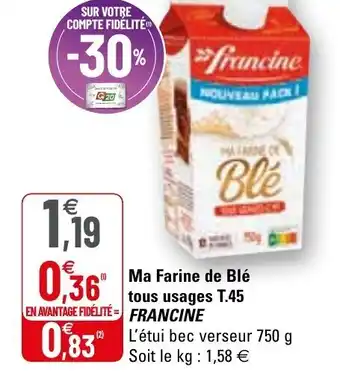 G20 Ma farine de blé tous usages offre