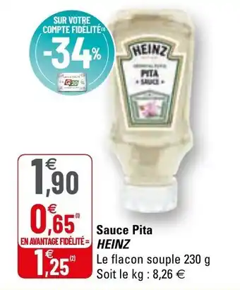 G20 Sauce pita HEINZ offre