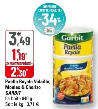 Paëlla royale volaille, moules & chorizo GARBIT