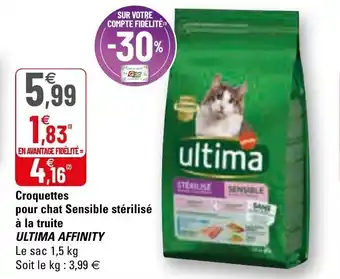 G20 Croquettes pour chat sensible stérilisé offre