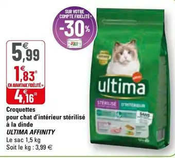 G20 Croquettes pour chat d'intérieur stérilisé offre