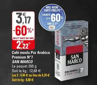 G20 Café moulu pur arabica premium offre