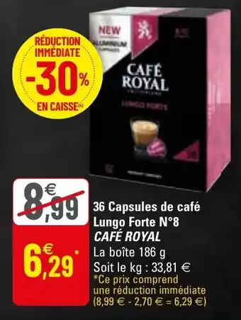 G20 36 Capsules de café lungo forte offre