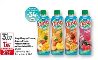 G20 Sirop mangue/pomme, ananas/pêche offre