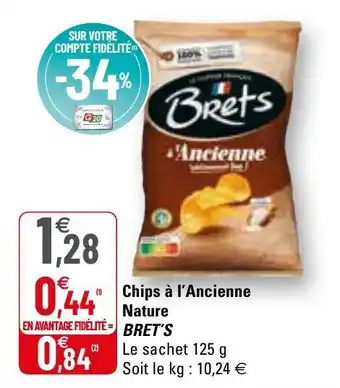 G20 Chips à l'ancienne nature BRET'S offre