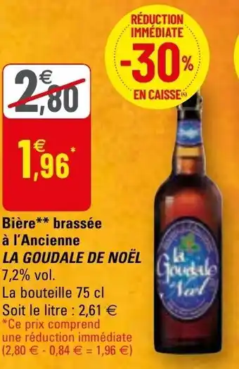 G20 Bière brassée à l'ancienne offre