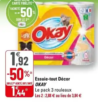 G20 Essuie-tout décor OKAY offre