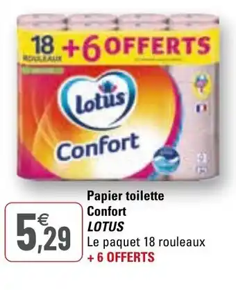 G20 Papier toilette confort LOTUS offre