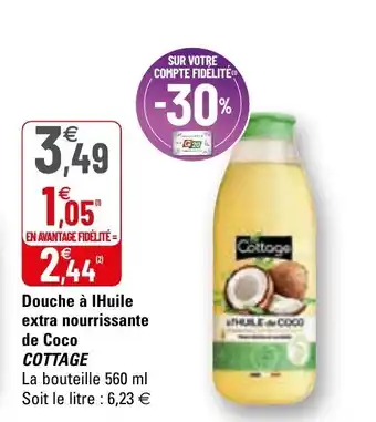 G20 Douche rème à lhuile extra nourissante de coco COTTAGE offre