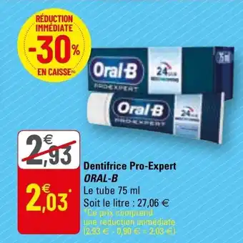 G20 Dentifrice pro-expert ORAL-B offre