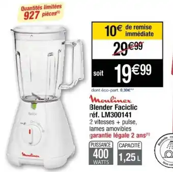 Cora x Carrefour Blender faciclic offre