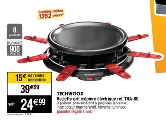 Cora x Carrefour Raclette grill crêpière électrique offre