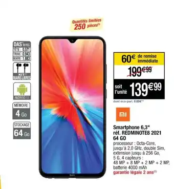 Cora x Carrefour Smartphone 6,3 offre