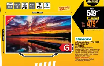 Cora x Carrefour Téléviseur smart TV 4 K UHD offre