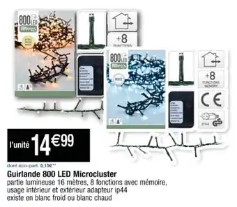 Cora x Carrefour Guirlande 800 LED microcluster offre
