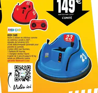 Cora x Carrefour Kidi car offre