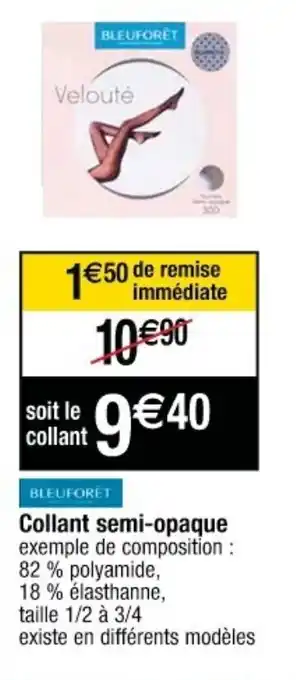 Cora x Carrefour Collant semi-opaque offre